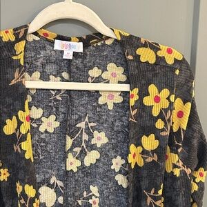 LuLaRoe Floral coat size medium
